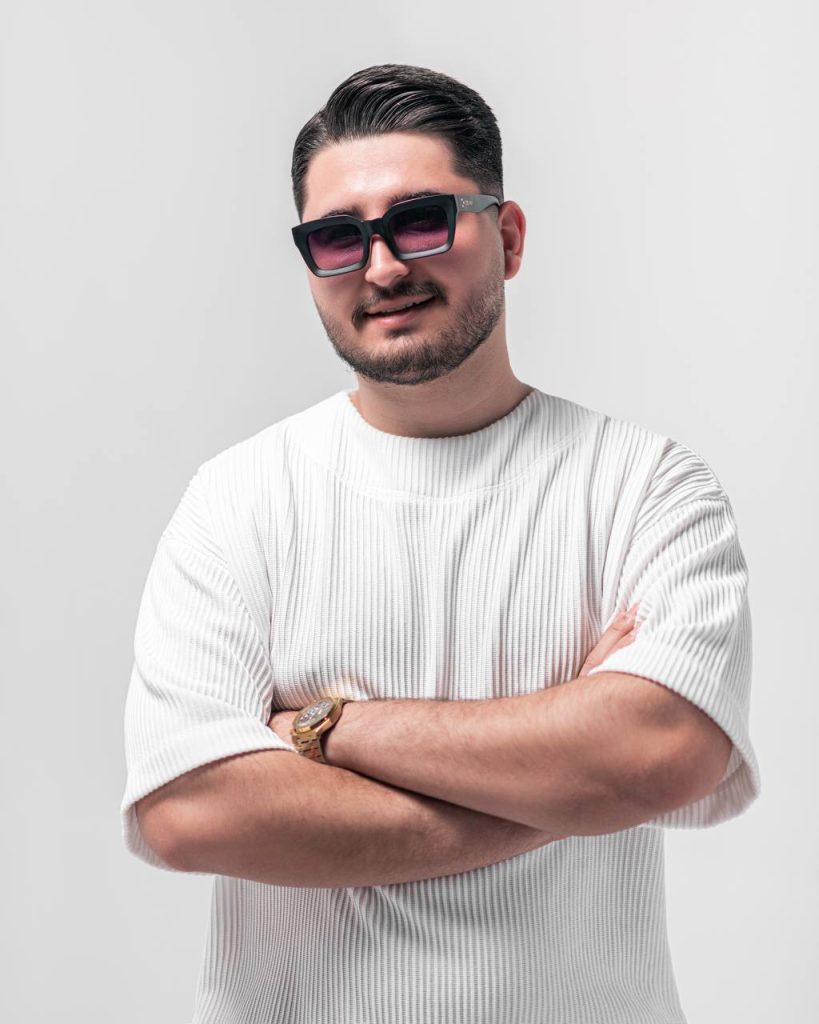 Artistic photo of Safaee captured in collaboration with Otiner Studio