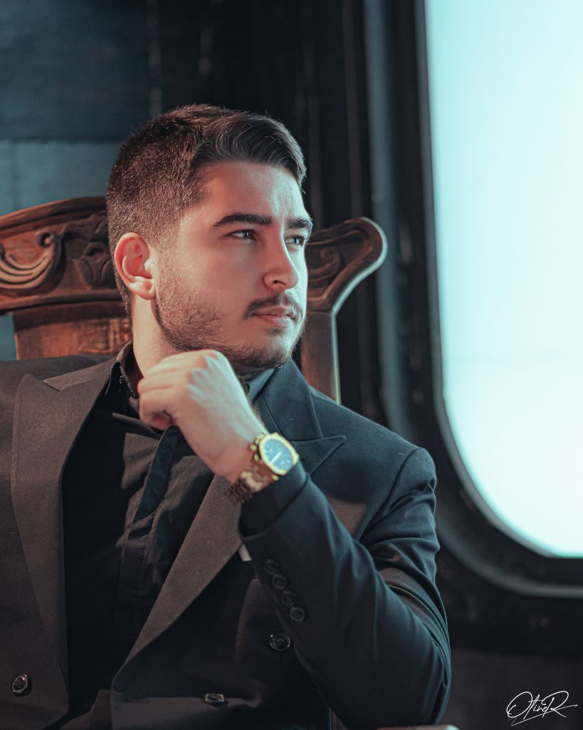 Safaee cinematic portrait created by Otiner Studio for visual branding